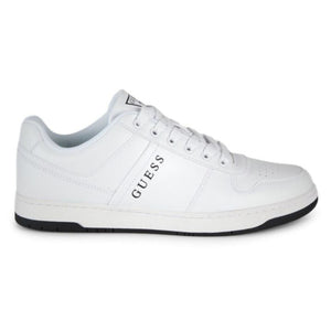 GUESS Tursan Perforated Low Top Sneakers Men - WHT - White / 40 / M