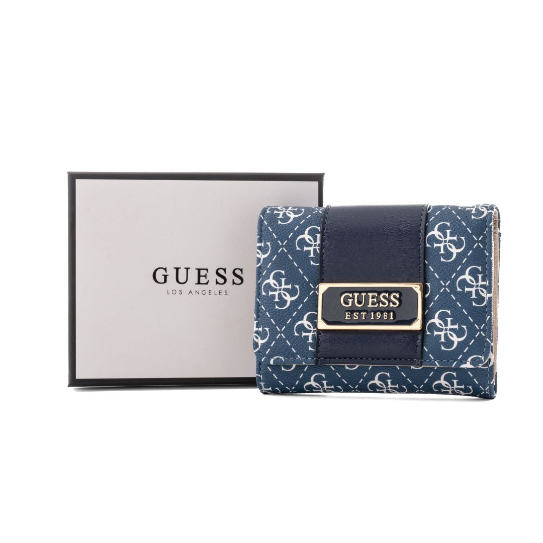 GUESS Tyren Logo-Print Trifold Wallet