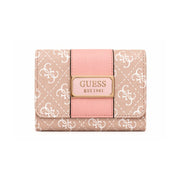 GUESS Tyren Logo-Print Trifold Wallet - Pink
