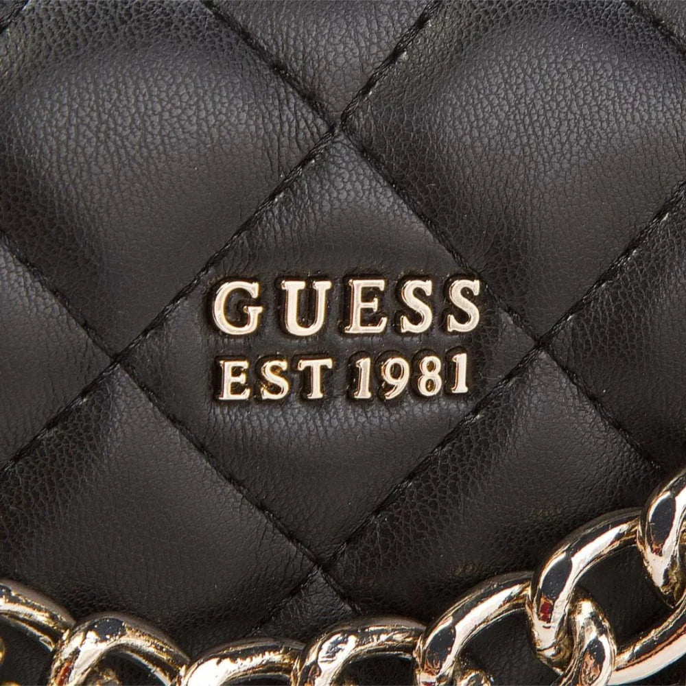 GUESS Victoria Messenger Flap Bag - BLK - Black