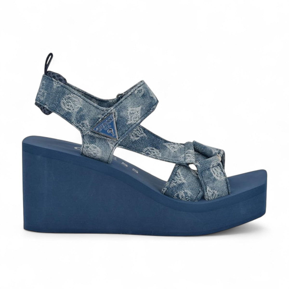 GUESS womens Daysa Wedge Sandal-BLU - Blue / 35
