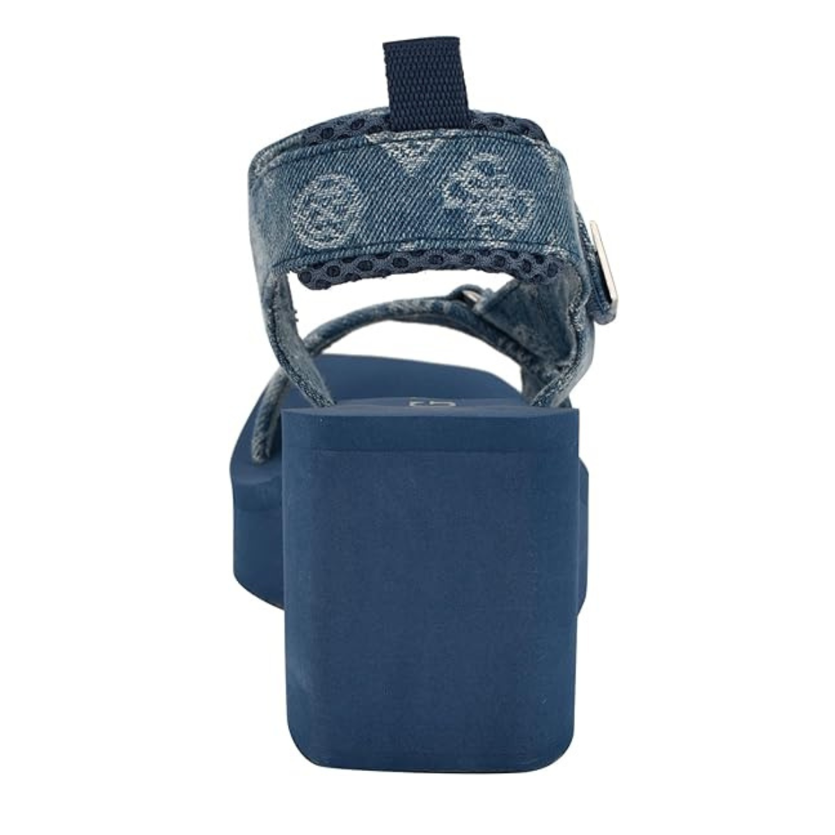 GUESS womens Daysa Wedge Sandal-BLU