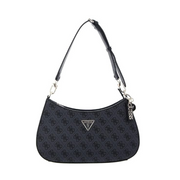 GUESS Womens Noelle Shoulder Top Zip Bag Handbag -COOL - Coal