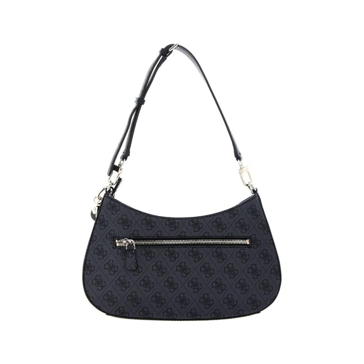 GUESS Womens Noelle Shoulder Top Zip Bag Handbag -COOL - Coal