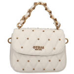 Guess Womens Triana Flap Shoulder BAG - WHT - White