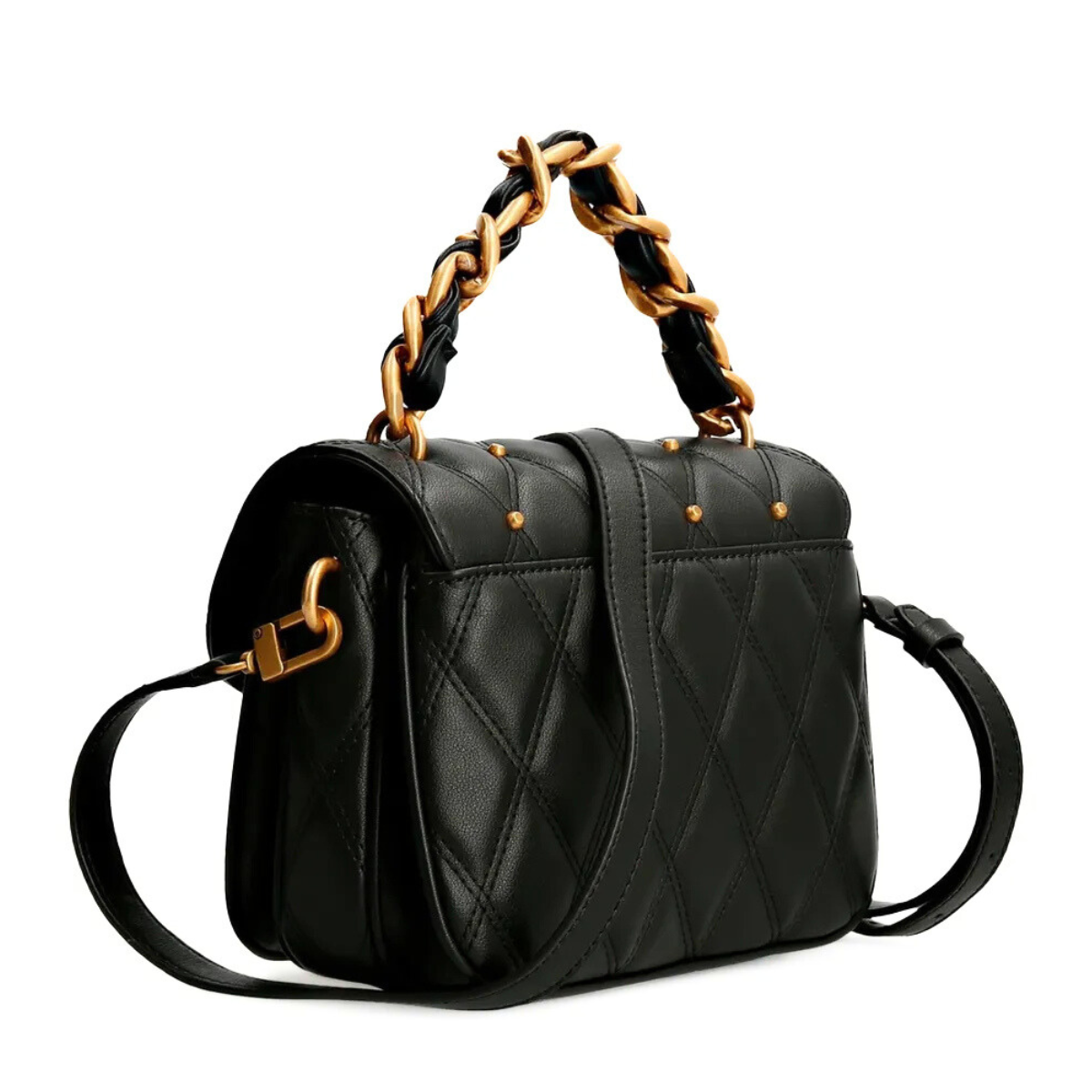 Guess Womens Triana Flap Shoulder - BLK - Black