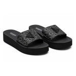 GUESS Zia Platform Sandals Women - BLK - Black / 35
