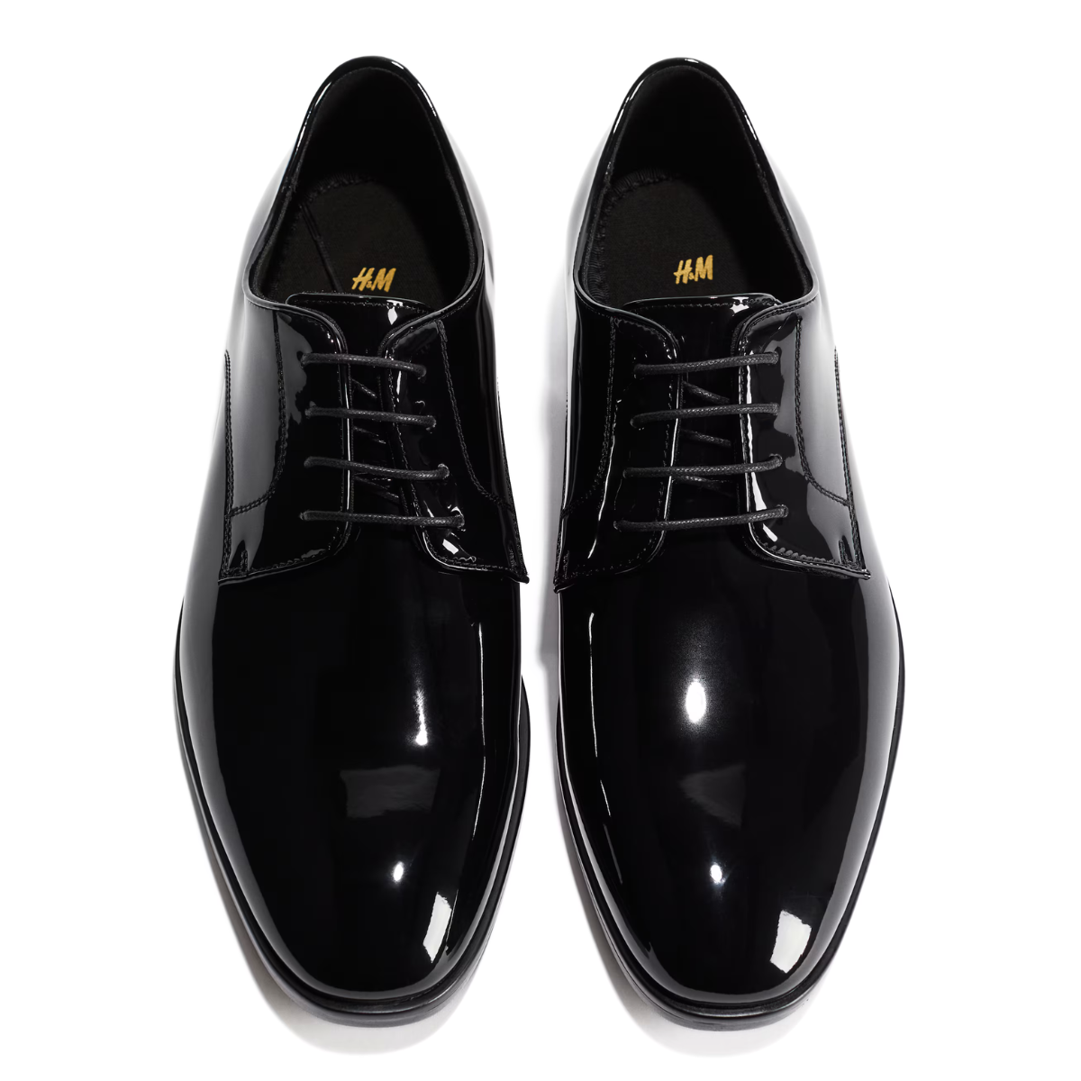 H&M Leather Derby Oxford Men - BLK - Black / 42