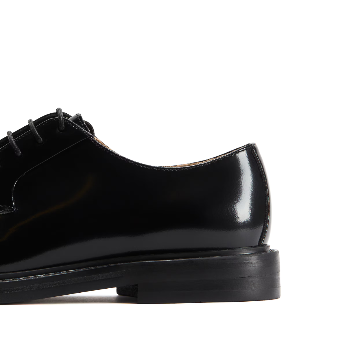 H&M Leather Derby Oxford Men - BLK - Black / 42
