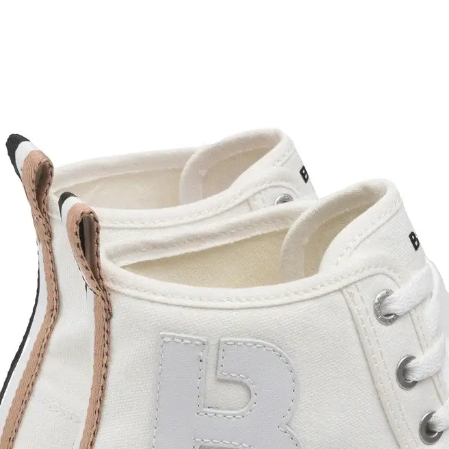 HUGO BOSS Aiden High-Top Trainers 50470880-WHT - Shoes