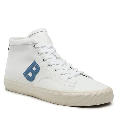 HUGO BOSS Aiden High-Top Trainers Men 50485967-WHTBLU - Shoes