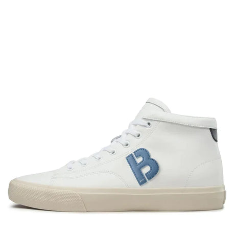 HUGO BOSS Aiden High-Top Trainers Men 50485967-WHTBLU - Shoes