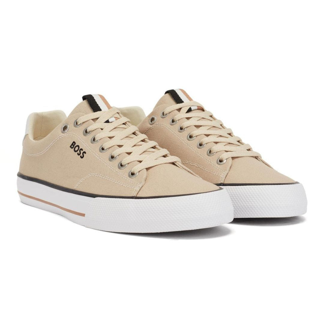 HUGO BOSS Aiden TENN LTB Canvas Trainers Men 50470866-BEG