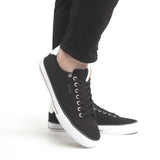 HUGO BOSS Aiden TENN LTB Canvas Trainers Men 50470866 - BLK - Shoes