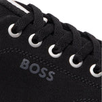 HUGO BOSS Aiden TENN LTB Canvas Trainers Men 50470866 - BLK - Shoes