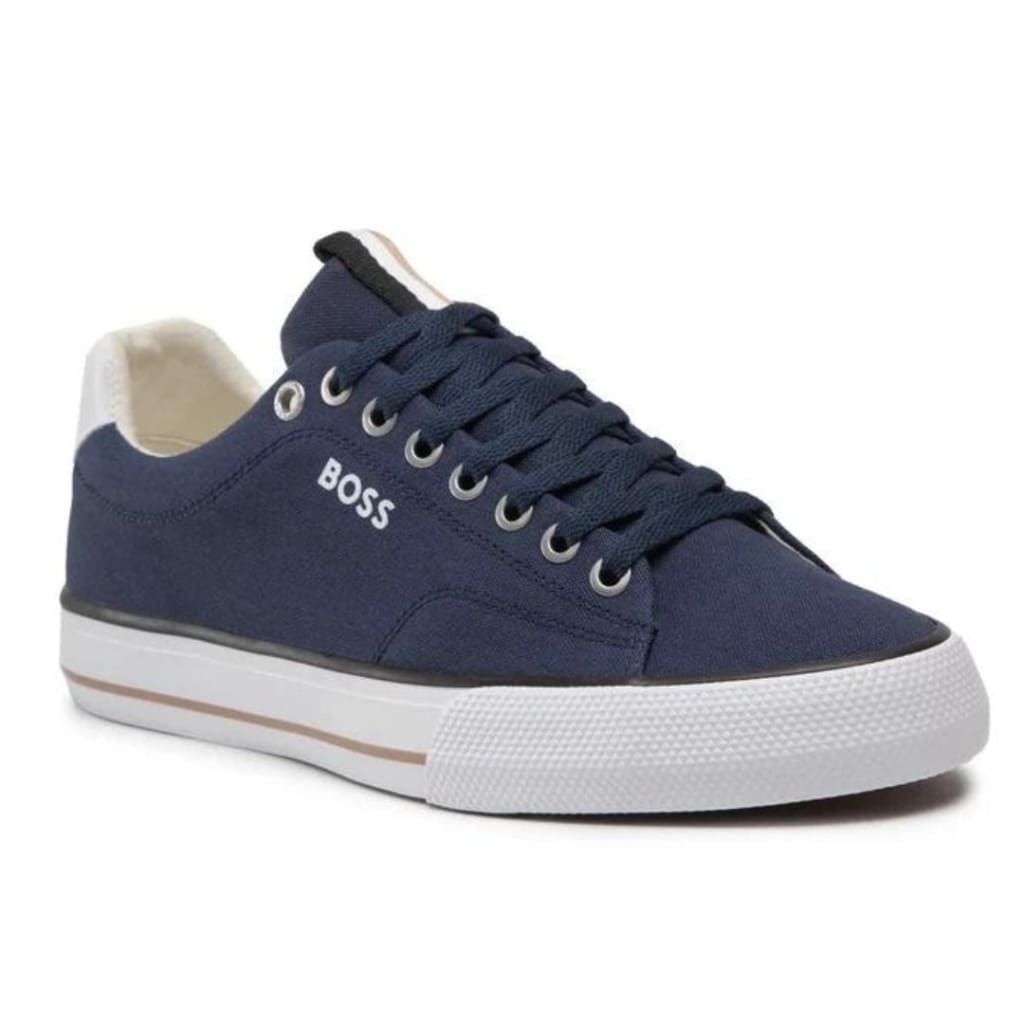 HUGO BOSS Aiden TENN LTB Canvas Trainers Men 50470866 - NVY - Shoes