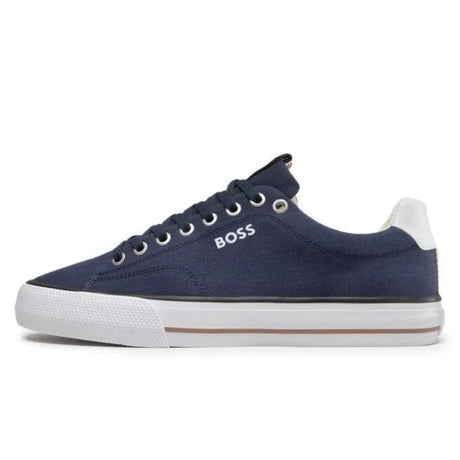 HUGO BOSS Aiden TENN LTB Canvas Trainers Men 50470866 - NVY - Shoes