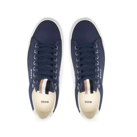 HUGO BOSS Aiden TENN LTB Canvas Trainers Men 50470866 - NVY - Shoes