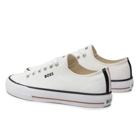 HUGO BOSS Aiden TENN LTB Canvas Trainers Women 50471362 - OFFWHT - Shoes