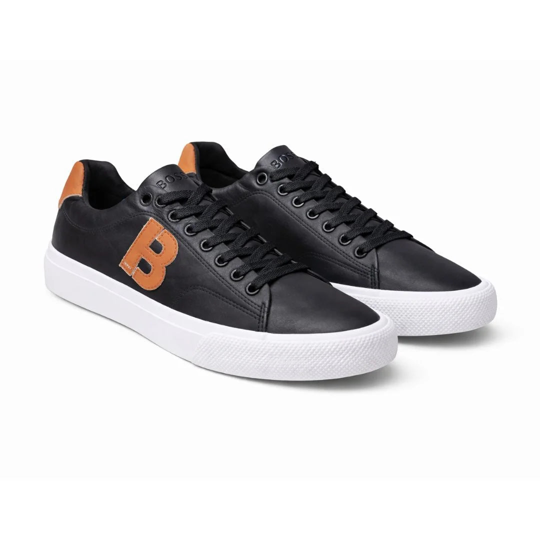 HUGO BOSS Aiden TENN LTB Trainers Men 50474728 - BLKORG - Black/ Orange / 40