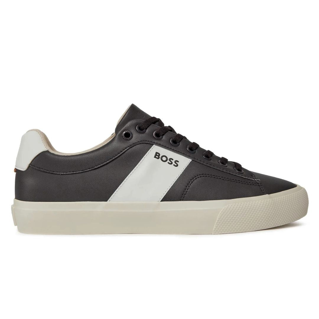 HUGO BOSS Aiden TENN LTB Trainers Men 50512366-BLK - Black / 39