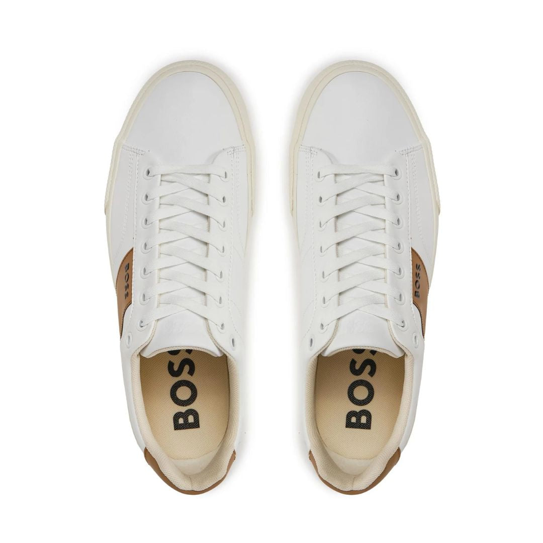 HUGO BOSS Aiden TENN LTB Trainers Men 50512366-WHT