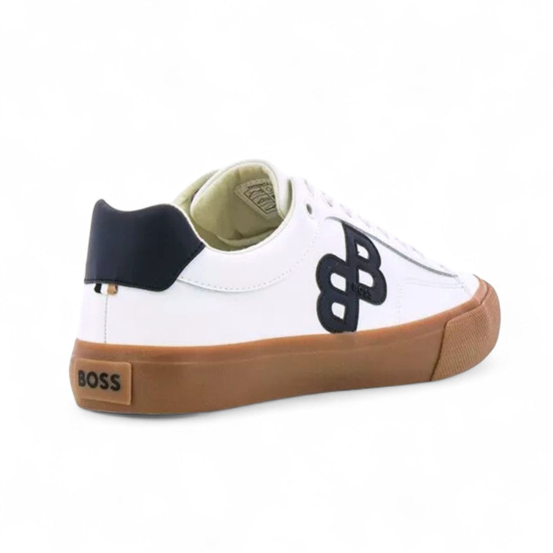 HUGO BOSS Aiden TENN LTB Trainers Men 50550042-WHTBLK