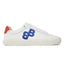 HUGO BOSS Aiden Tenn Sneakers Men 50499672-WHTBLU - 39 / White/ Blue/ Red