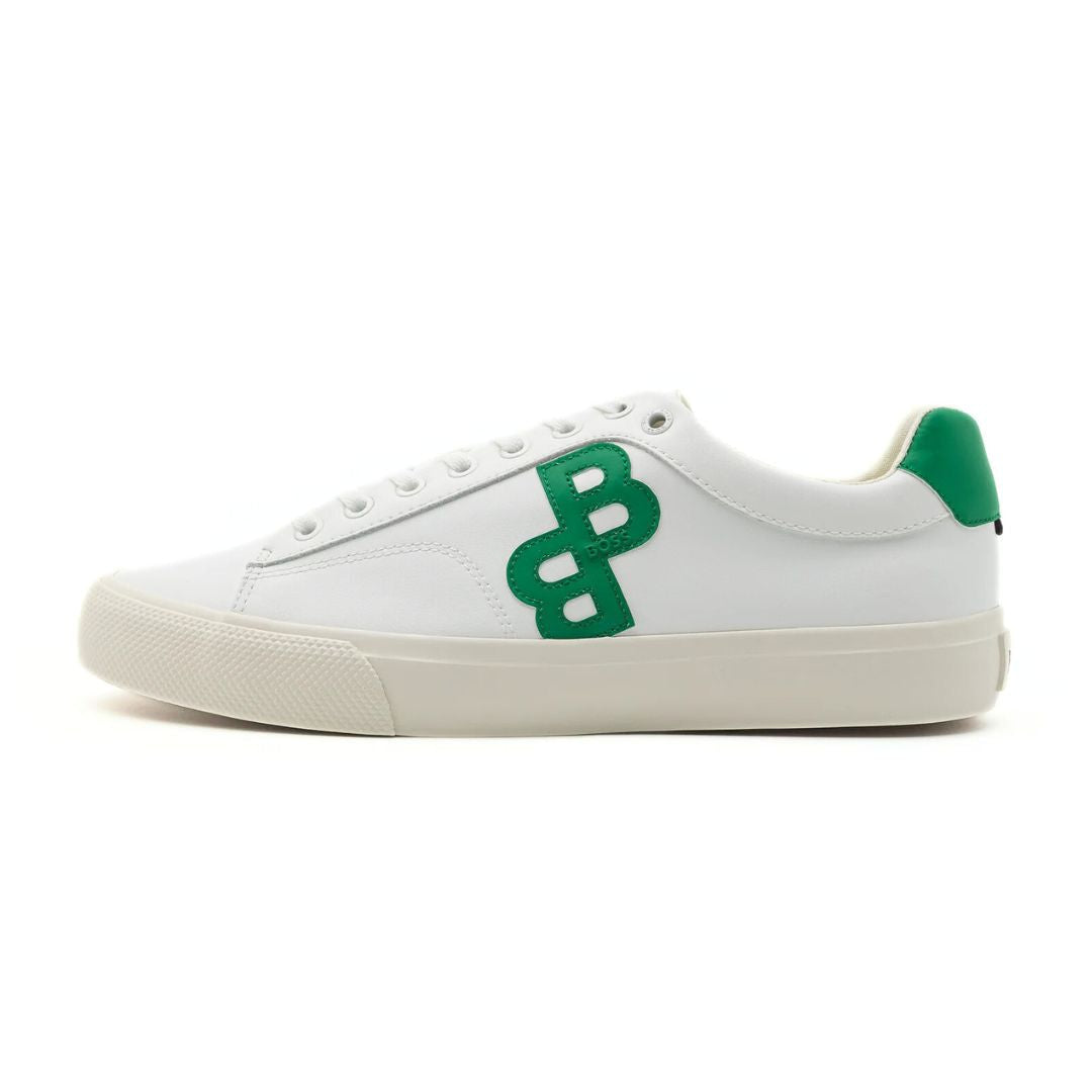 HUGO BOSS Aiden Tenn Sneakers Men 50499672-WHTGRN - 41 / White/ Green
