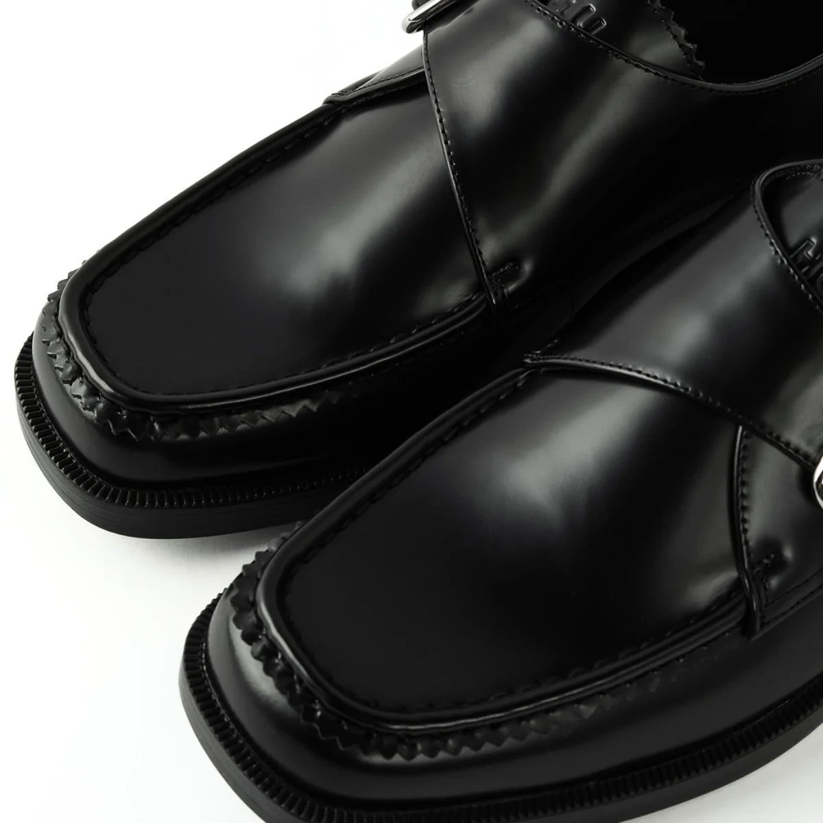 HUGO BOSS buckle strap Loafers Women 50557735 - BLK