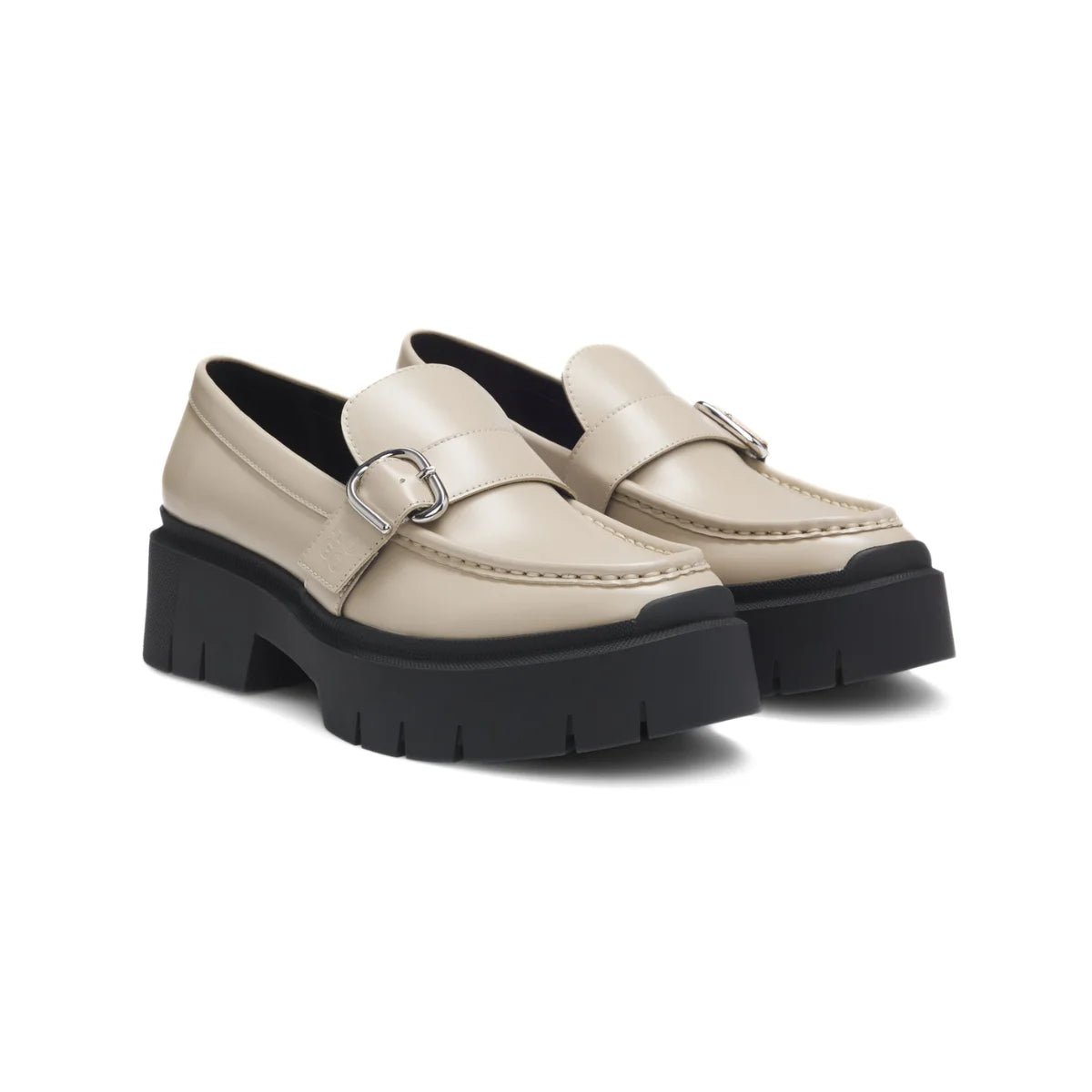 HUGO BOSS buckled strap Loafers Women 50548196 - BEG - Beige / 36