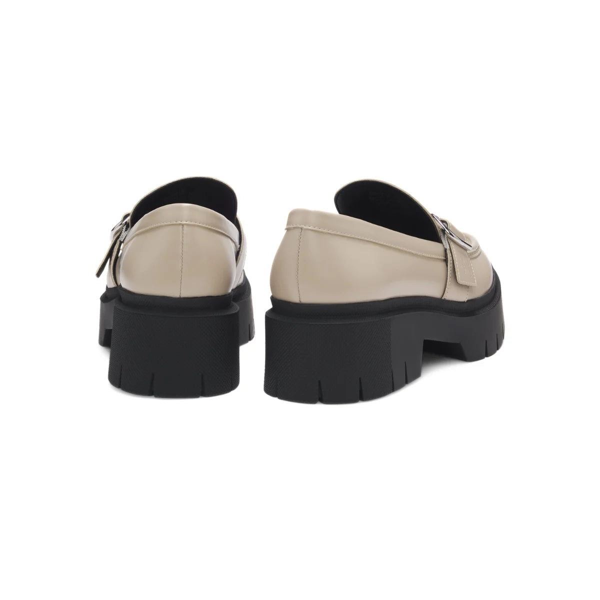 HUGO BOSS buckled strap Loafers Women 50548196 - BEG