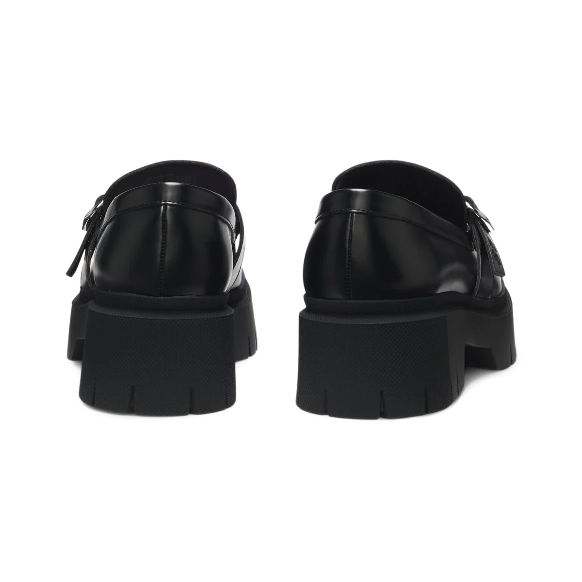 HUGO BOSS buckled strap Loafers Women 50548196 - BLK