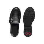 HUGO BOSS buckled strap Loafers Women 50548196 - BLK