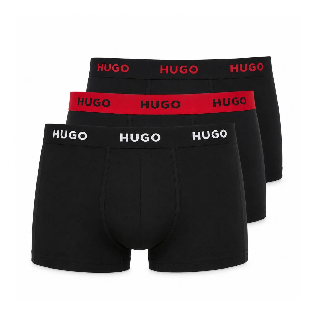 HUGO BOSS Degradé Waistband Trunks 3 Pack Men - Black / S