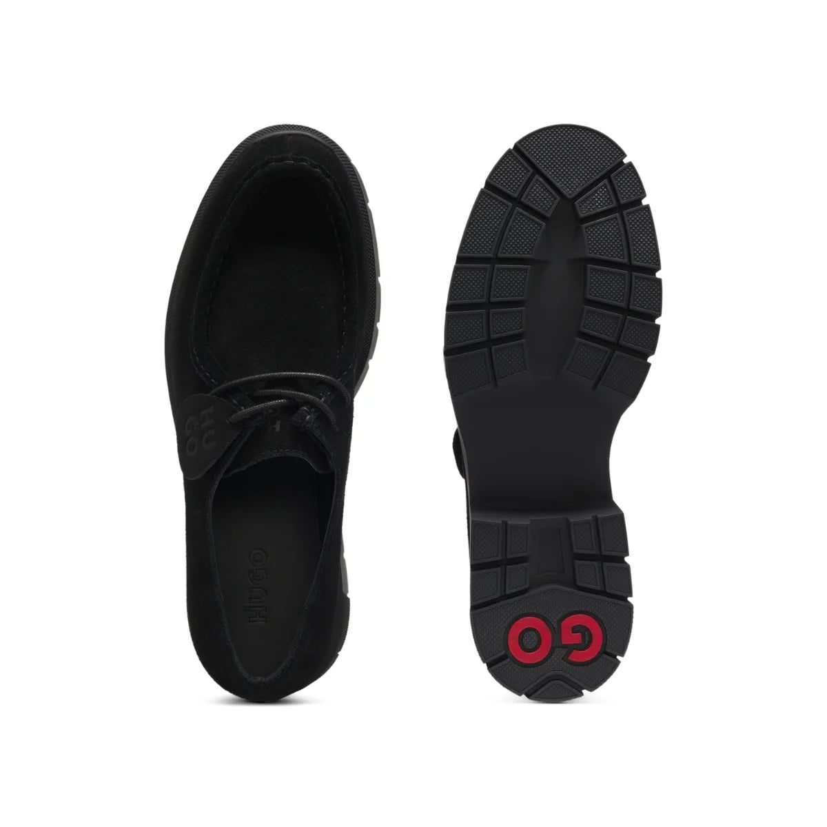 HUGO BOSS Derby shoes in suede Loafers Women 50552699 - BLK