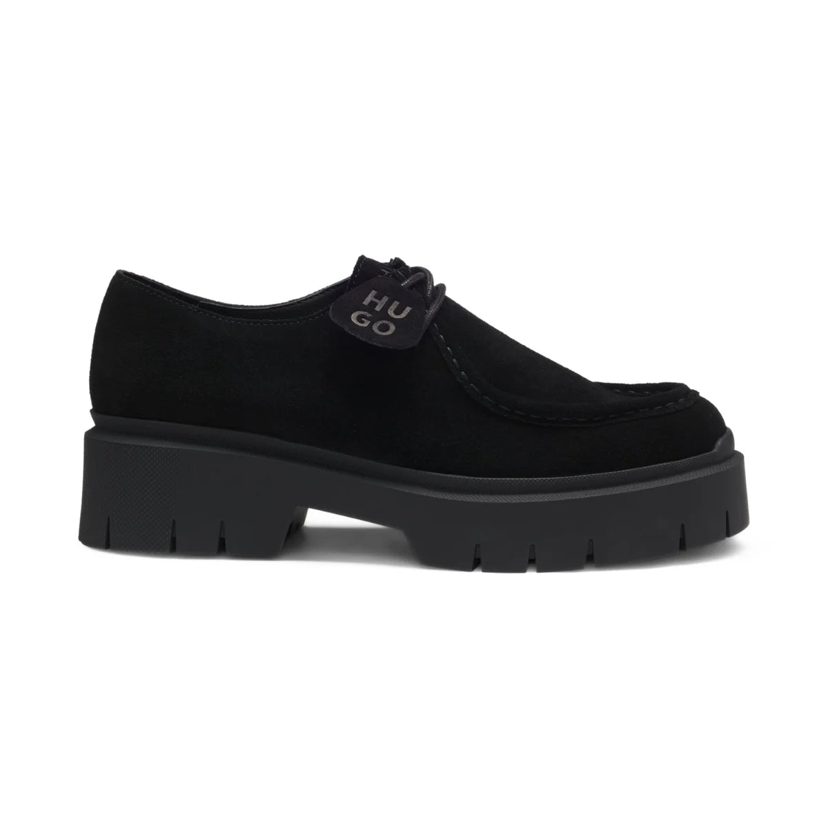 HUGO BOSS Derby shoes in suede Loafers Women 50552699 - BLK