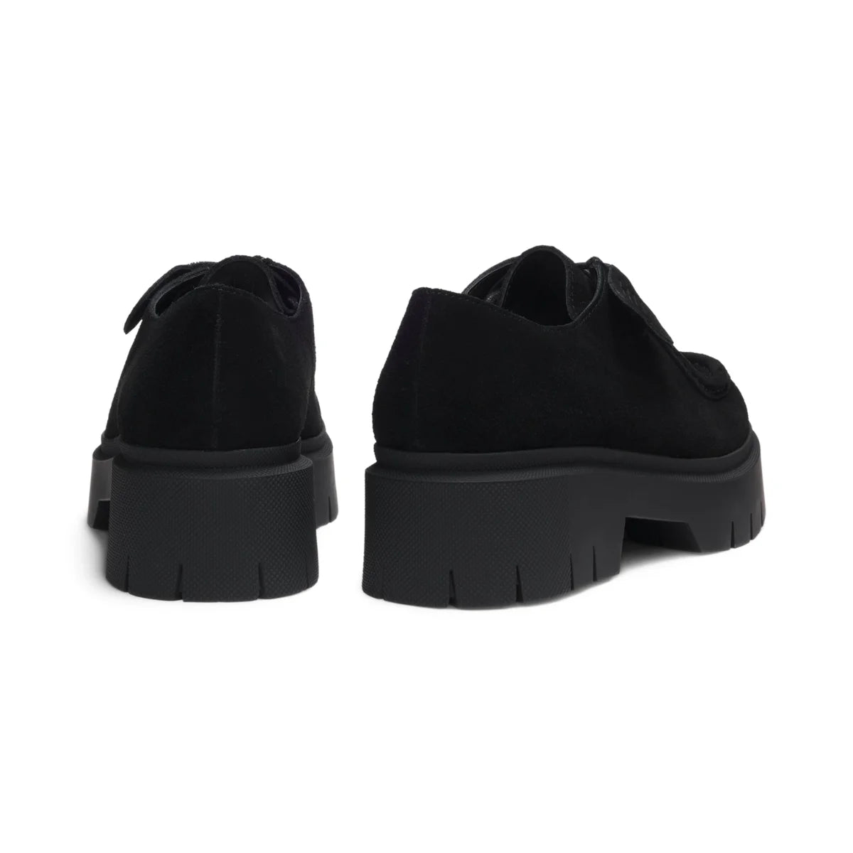 HUGO BOSS Derby shoes in suede Loafers Women 50552699 - BLK