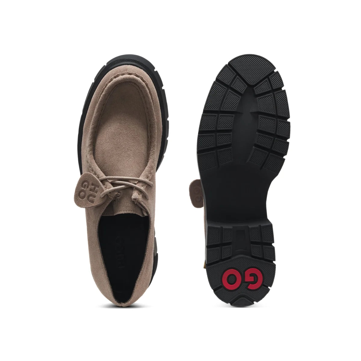 HUGO BOSS Derby shoes in suede Loafers Women 50552699 - DRKBEG