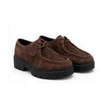 HUGO BOSS Derby shoes in suede Loafers Women 50552699 - DRKBRN - Dark-Brown / 36
