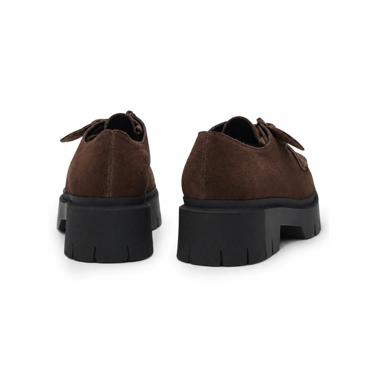 HUGO BOSS Derby shoes in suede Loafers Women 50552699 - DRKBRN