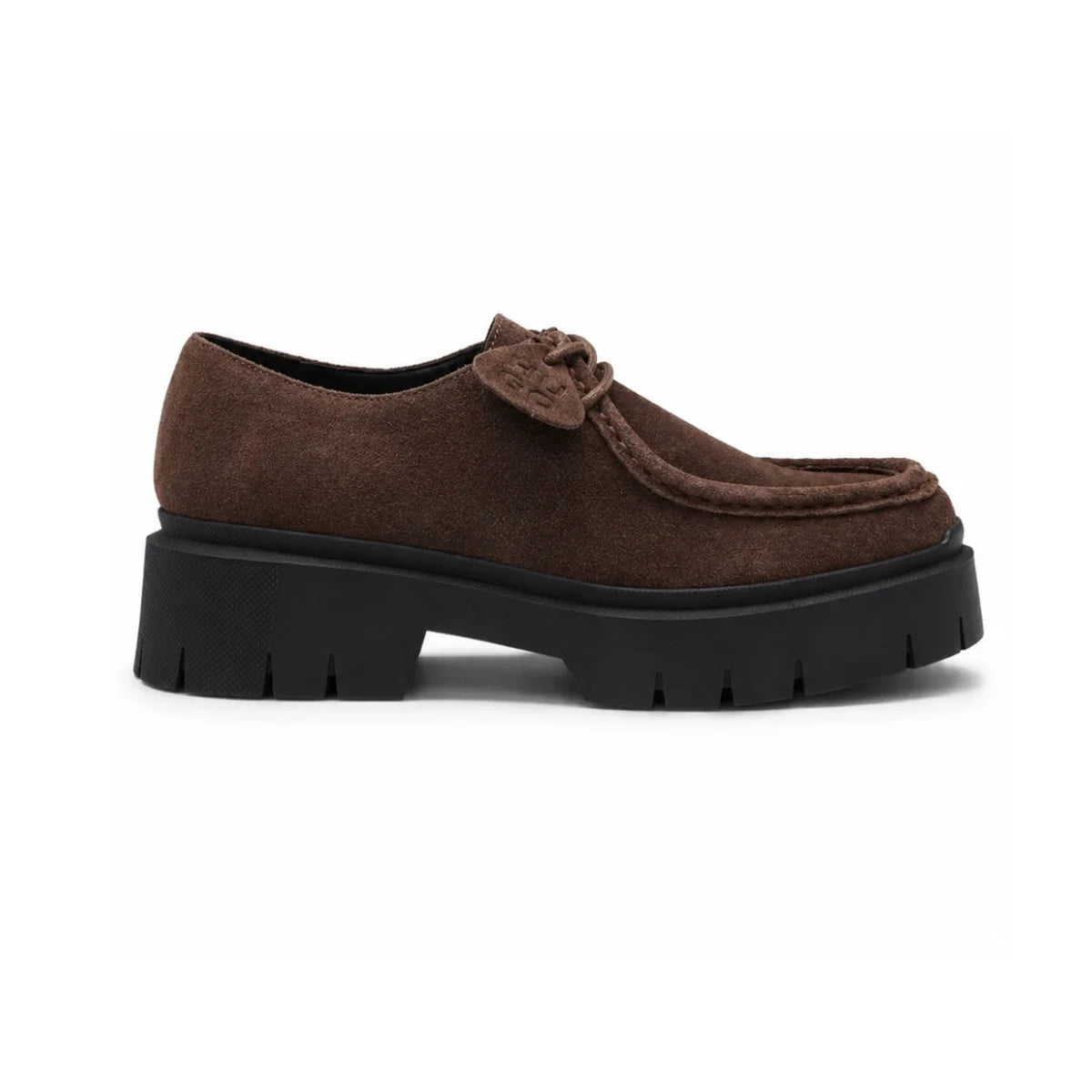 HUGO BOSS Derby shoes in suede Loafers Women 50552699 - DRKBRN