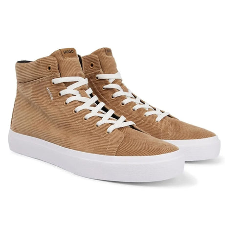 HUGO BOSS Dyer High - Top Corduroy Trainers Men 50480711 - TAN - Shoes