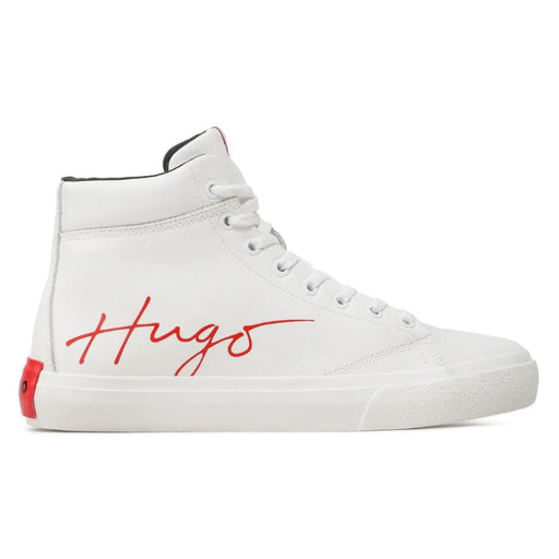 HUGO BOSS DyerH Signature High-Top Trainers Men 50485771-WHT - 39 / White Shoes
