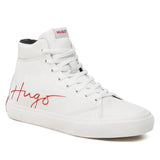 HUGO BOSS DyerH Signature High-Top Trainers Men 50485771-WHT - Shoes