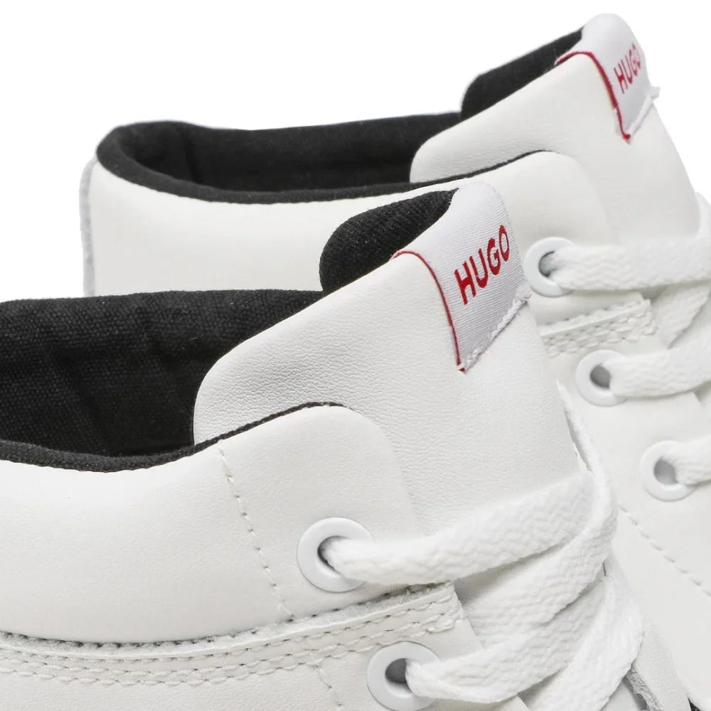 HUGO BOSS DyerH Signature High-Top Trainers Men 50485771-WHT - Shoes