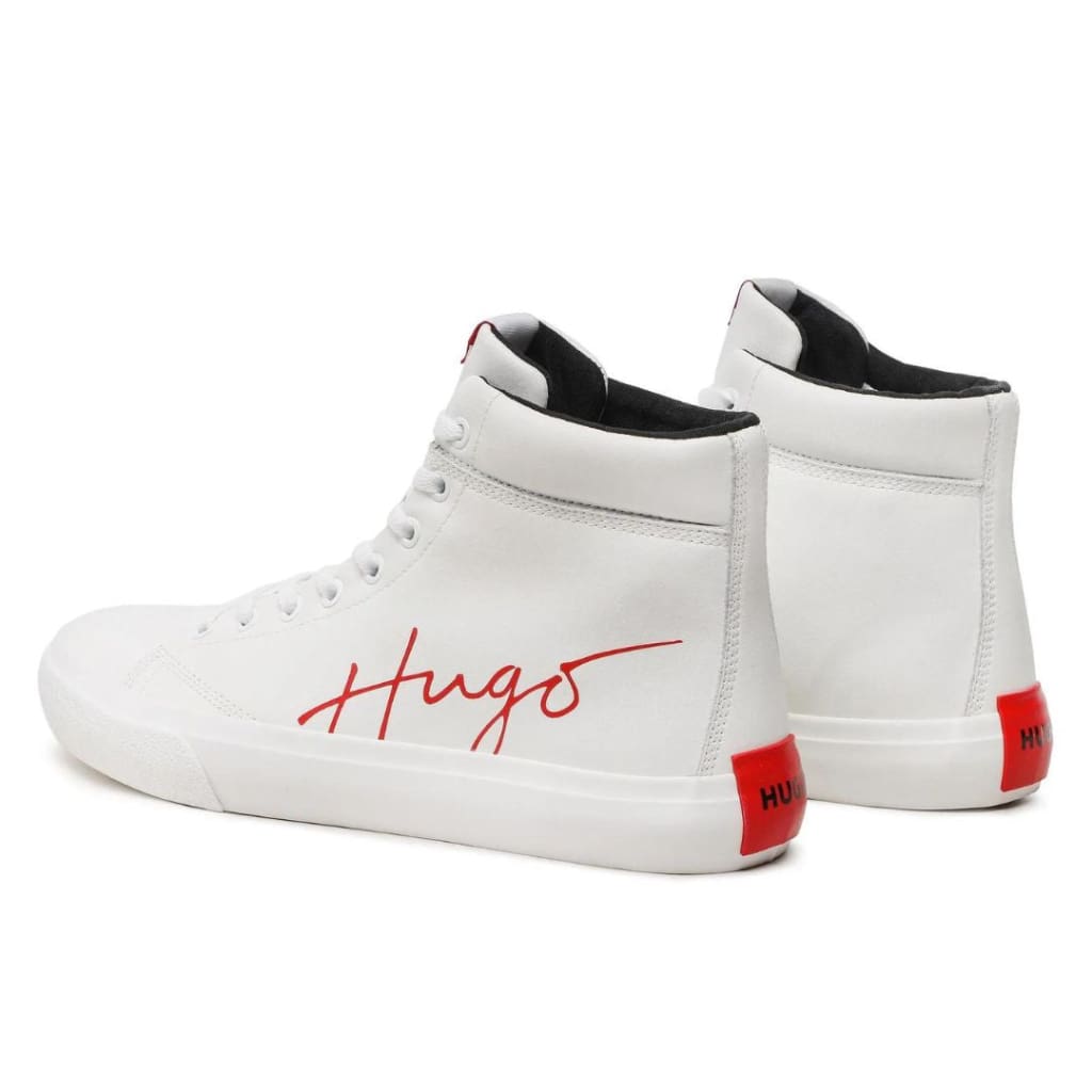 HUGO BOSS DyerH Signature High-Top Trainers Men 50485771-WHT - Shoes