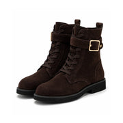 HUGO BOSS Eleri Biker Boots Women 50552772 - DRKBRN - Dark-Brown / 36