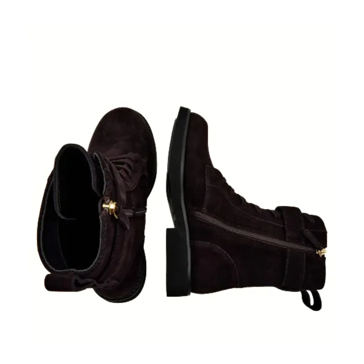 HUGO BOSS Eleri Biker Boots Women 50552772 - DRKBRN