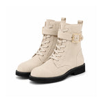 HUGO BOSS Eleri Biker Boots Women 50552774 - BEG - Beige / 36